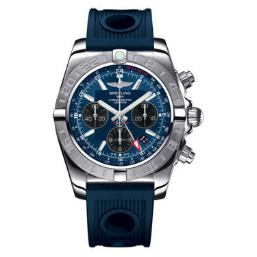 Breitling Chronomat 44 GMT Rubber Strap AB042011/C852-ocean-racer-blue-folding