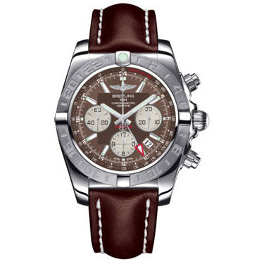 Breitling Chronomat 44 GMT Leather Strap AB042011/Q589-leather-brown-tang