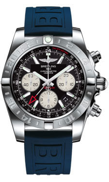 Breitling Chronomat 44 GMT AB042011/BB56 Stainless Steel on diver-pro-iii-blue-folding Men's Watch