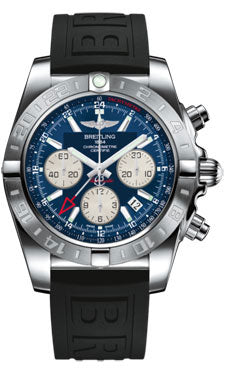 Breitling Chronomat 44 GMT AB042011/C851 Stainless Steel on diver-pro-iii-black-folding Men's Watch