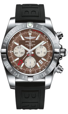 Breitling Chronomat 44 GMT AB042011/Q589 black Stainless Steel on Diver Pro III Tang Men's Watch