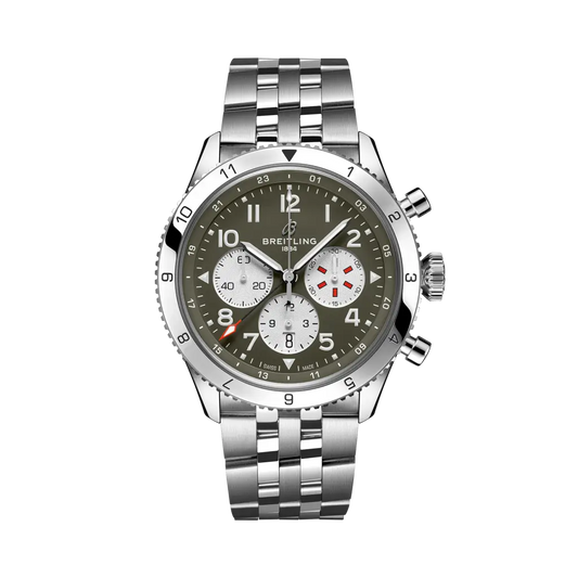 Breitling Classic Avi Super AVI B04 Chronograph GMT 46 Curtiss Warhawk AB04452A1L1A1