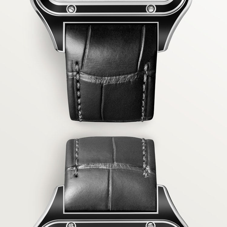 Cartier Santos-Dumont skeleton watch equipped with a micro-rotor WHSA0044