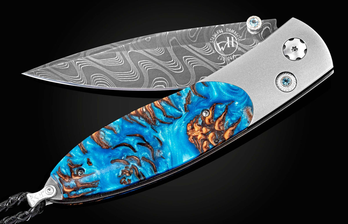 William Henry KNIVES B05 Blue Pine
