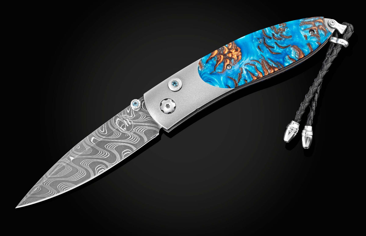 William Henry KNIVES B05 Blue Pine