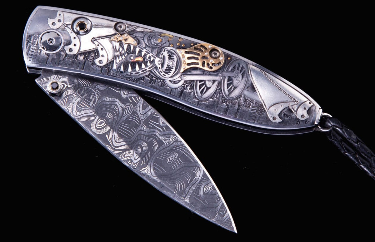 William Henry KNIVES Steampunk Dragon B05 CUSTOM 011414