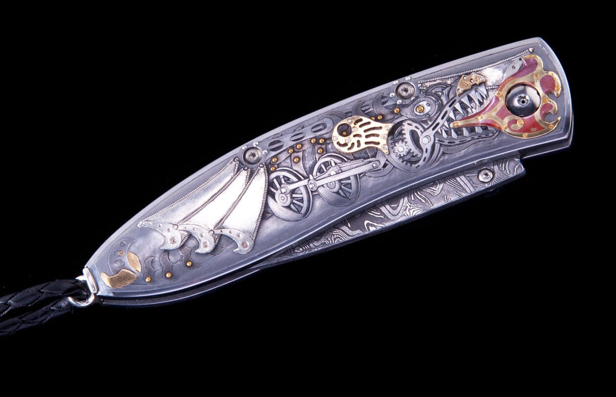 William Henry KNIVES Steampunk Dragon B05 CUSTOM 011414