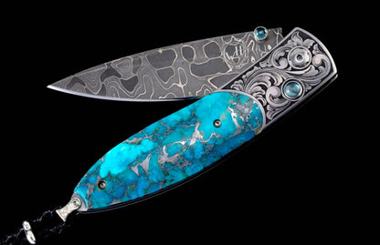 William Henry KNIVES B05 Turquoise Scroll