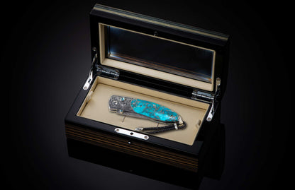 William Henry KNIVES B05 Turquoise Scroll