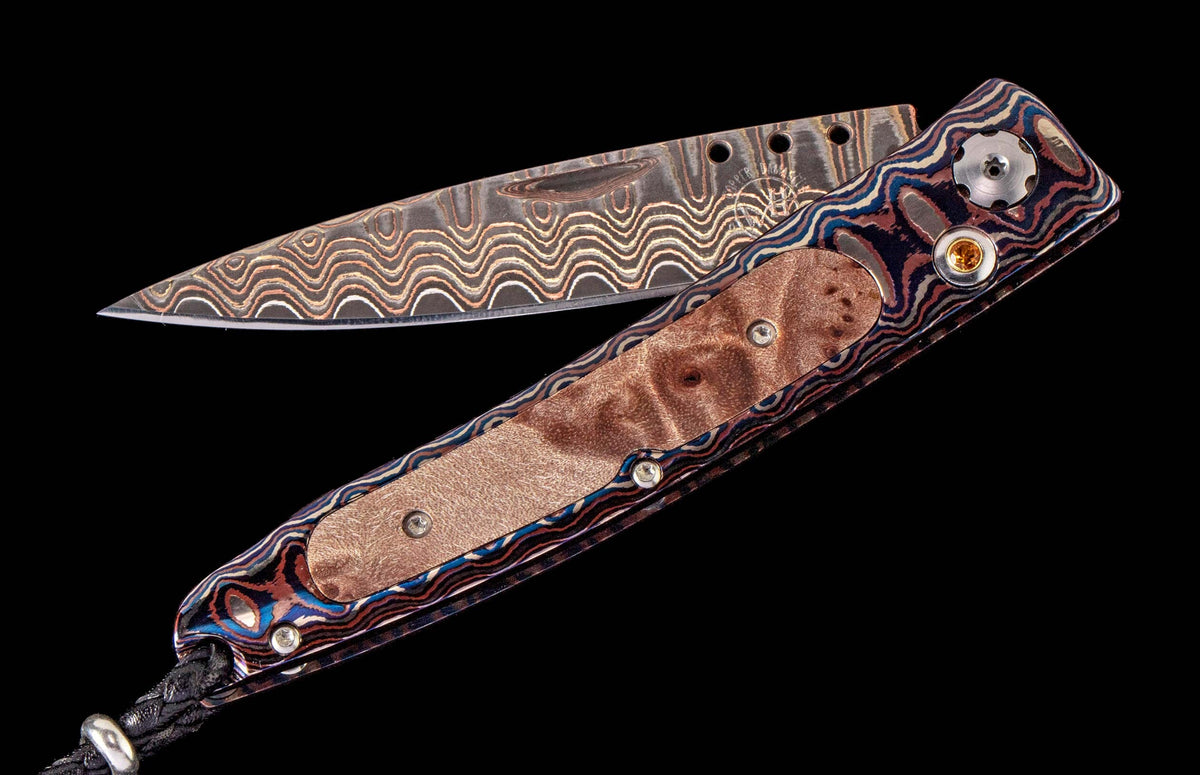 William Henry KNIVES B06 Blue Burl
