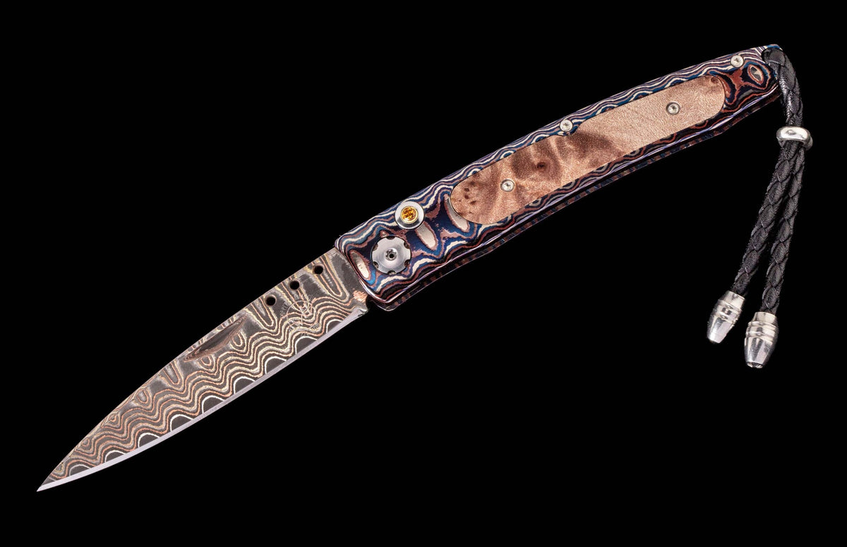 William Henry KNIVES B06 Blue Burl