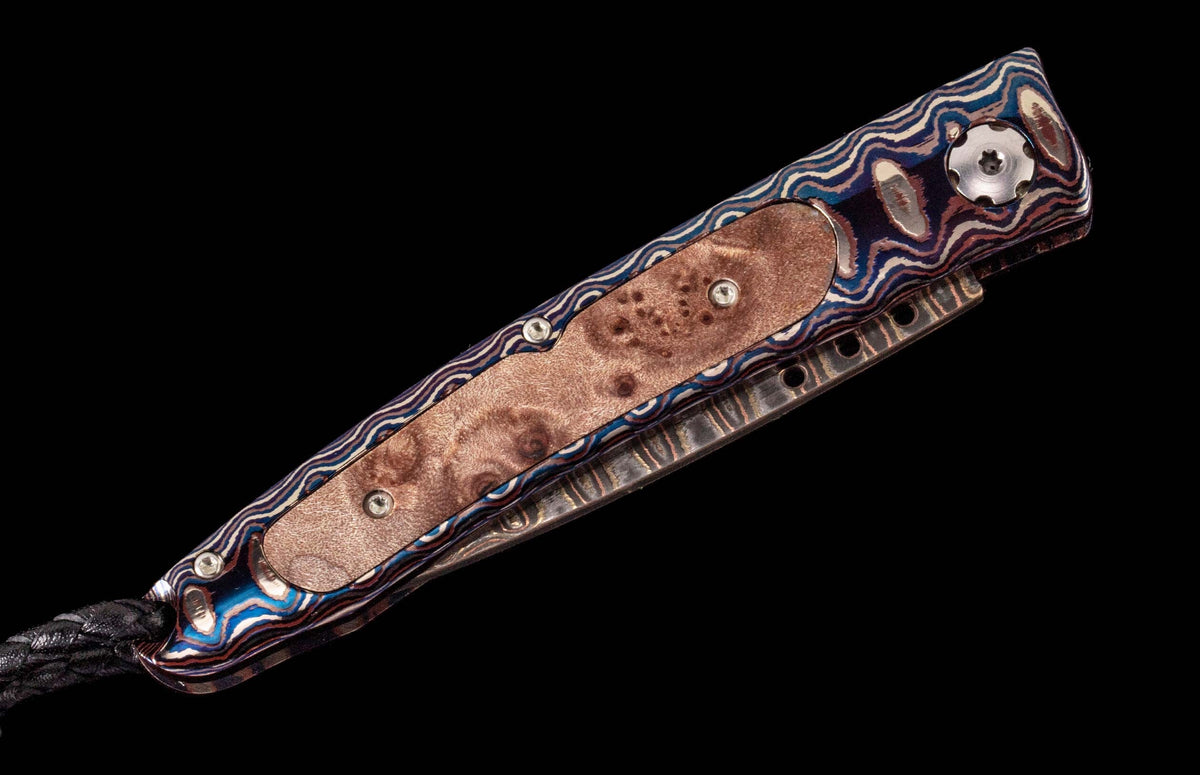 William Henry KNIVES B06 Blue Burl
