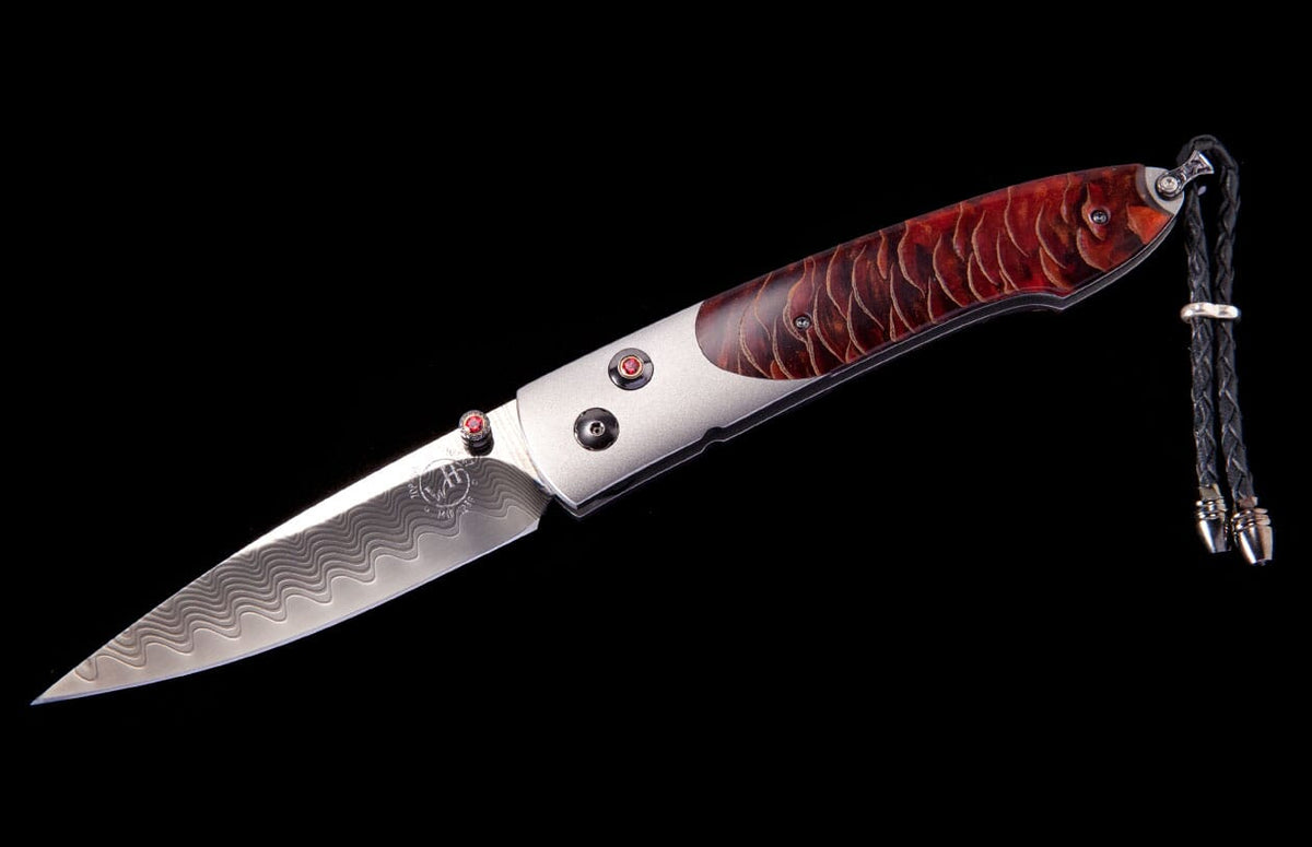 William Henry KNIVES B05 Red Pine