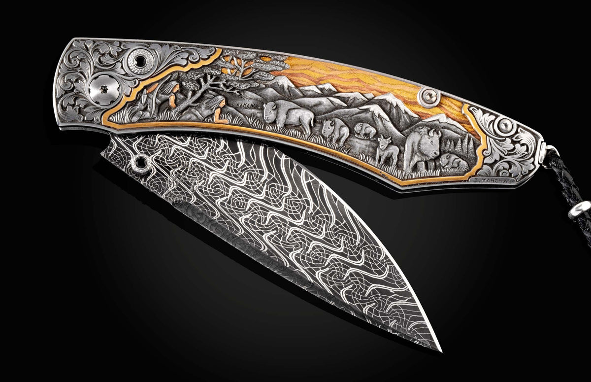 William Henry KNIVES B12 Bison Hunt