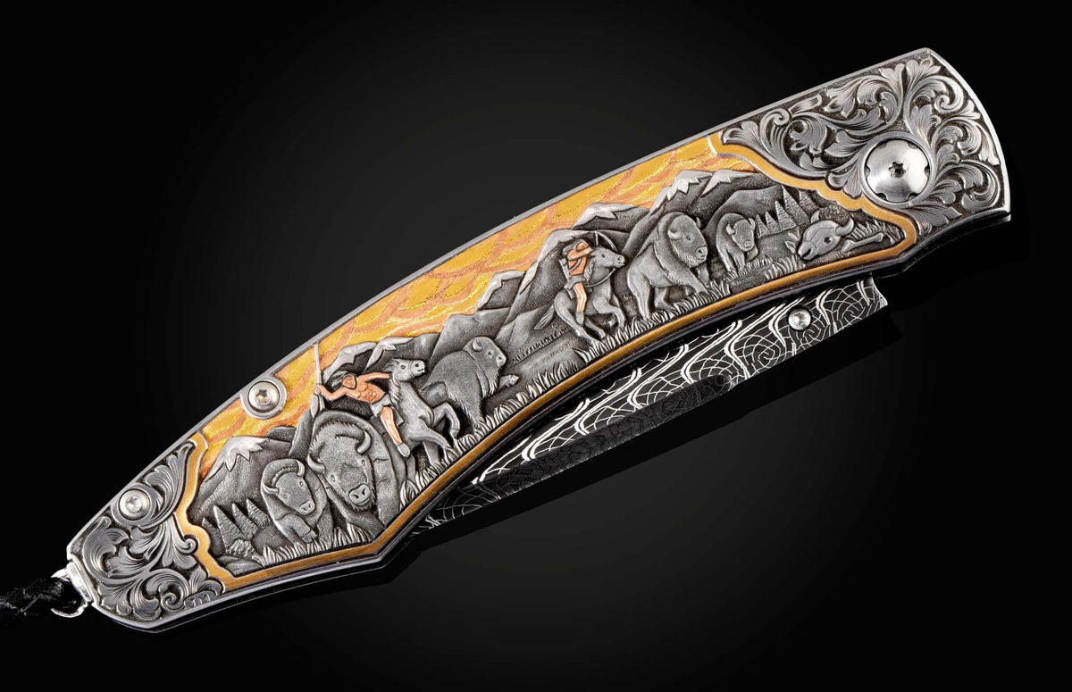 William Henry KNIVES B12 Bison Hunt