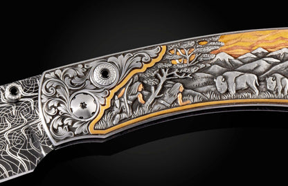 William Henry KNIVES B12 Bison Hunt