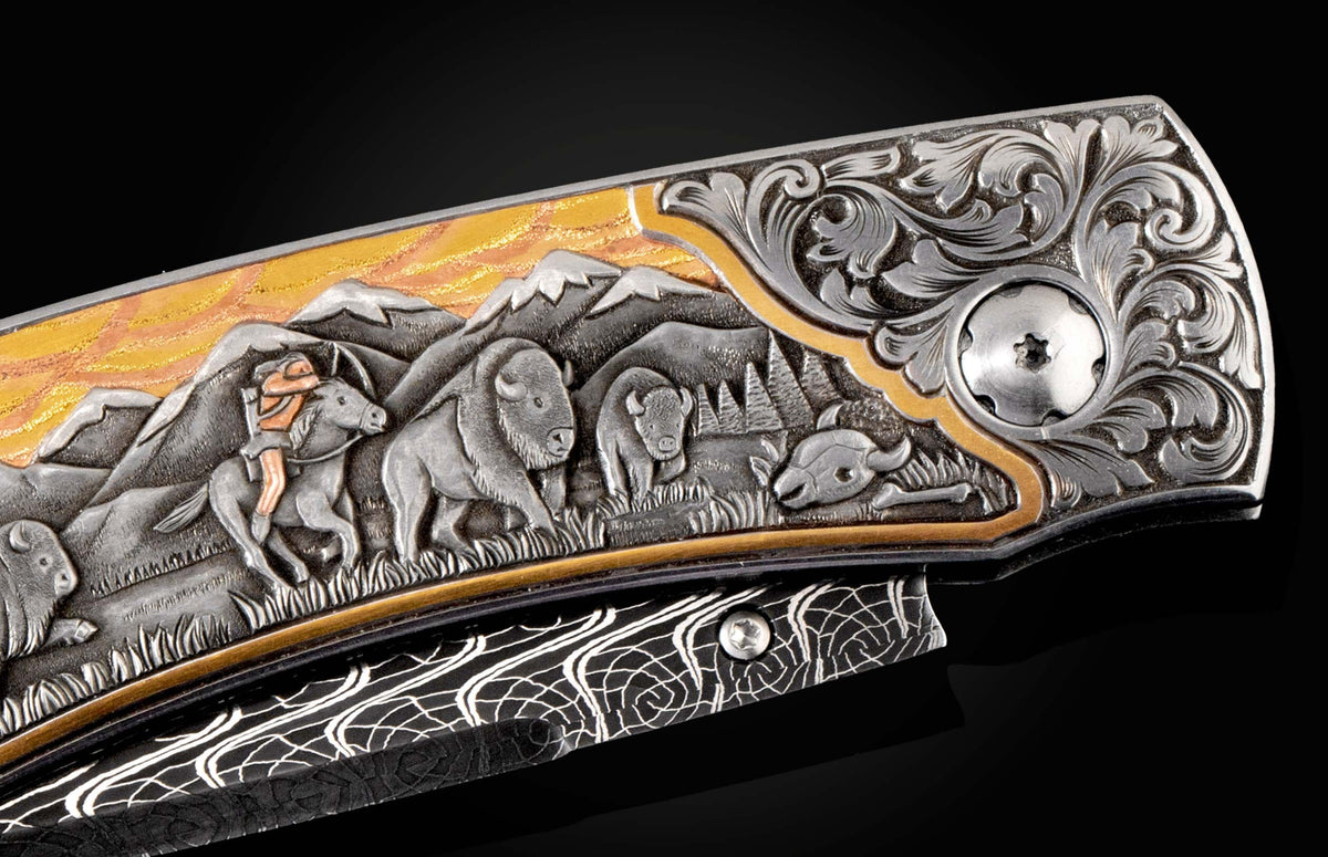 William Henry KNIVES B12 Bison Hunt