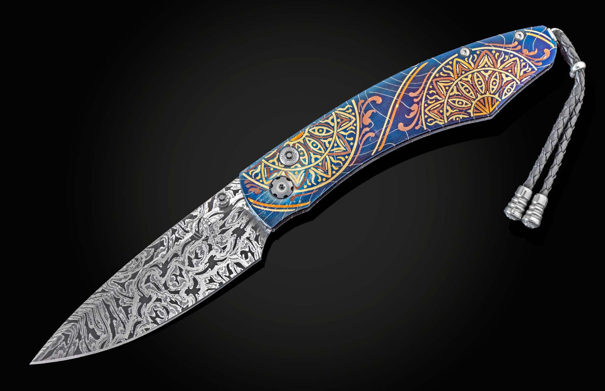 William Henry KNIVES B12 Blue Mandala