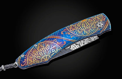 William Henry KNIVES B12 Blue Mandala
