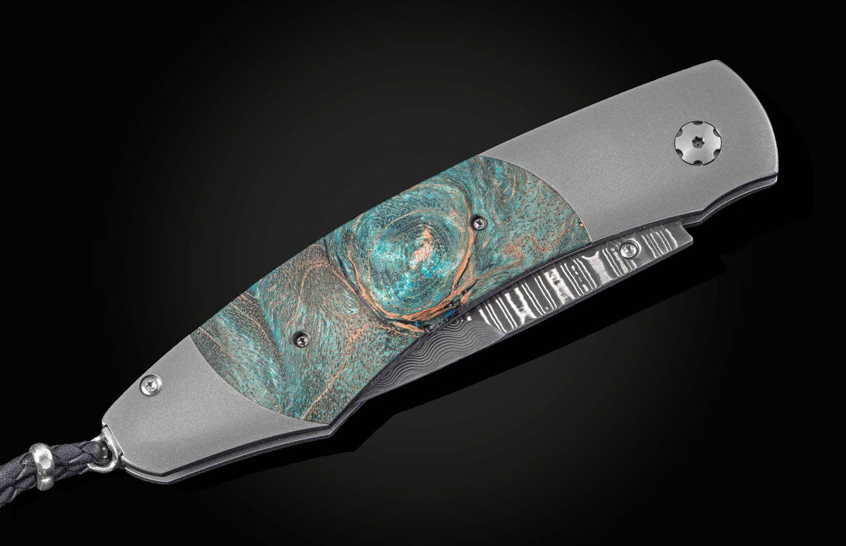 William Henry KNIVES B12 Blue Maple