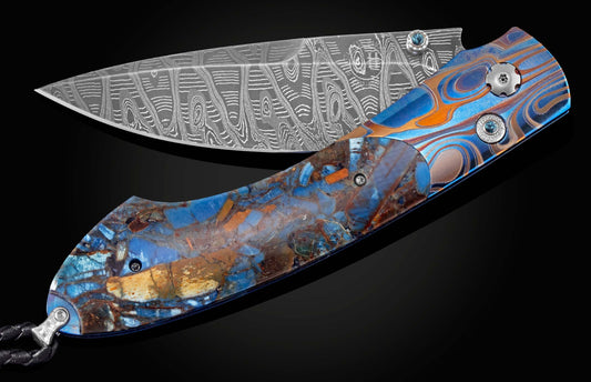 William Henry KNIVES B12 Blue Mosaic