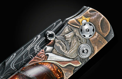William Henry KNIVES B12 Cowboy & Indian