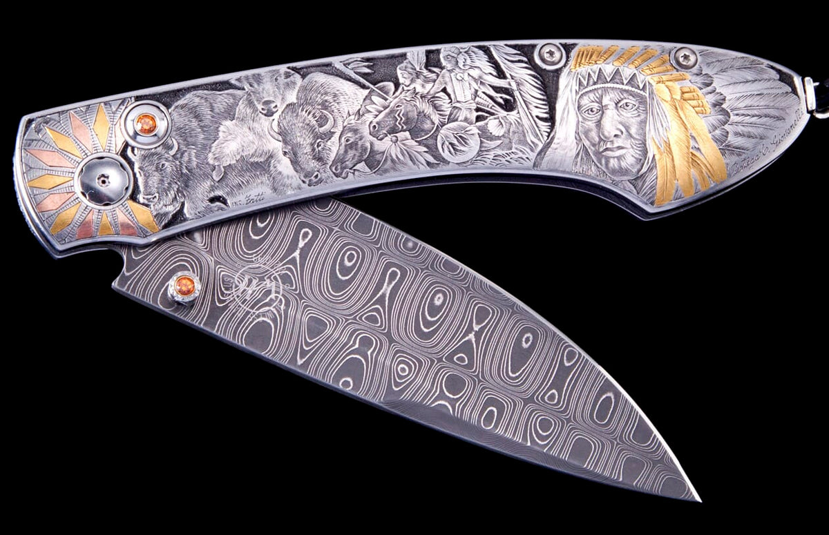 William Henry KNIVES Indian Chief B12 CUSTOM 042513