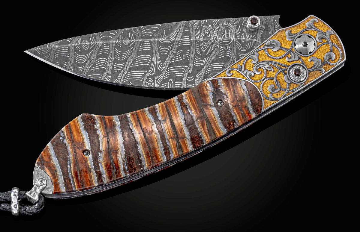 William Henry KNIVES B12 Gold Scroll