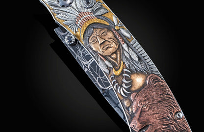William Henry KNIVES B12 Indian Warriors