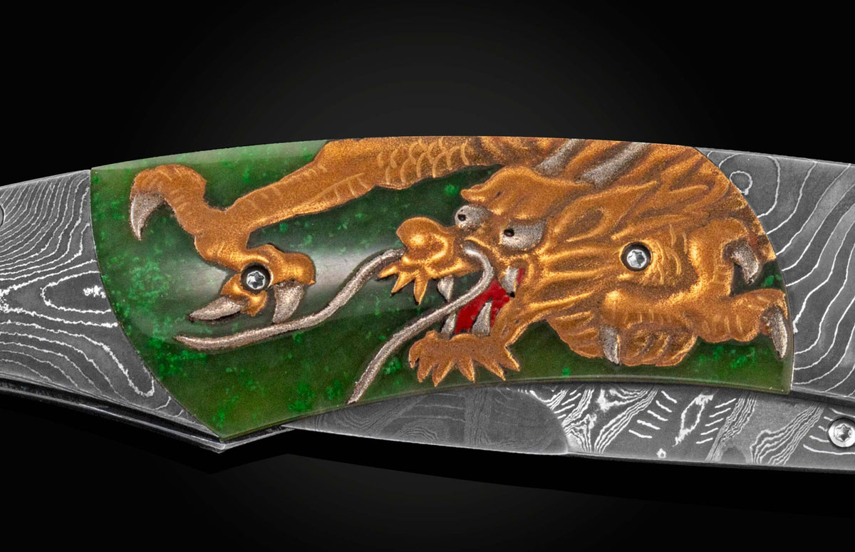 William Henry KNIVES B12 Jade Dragon