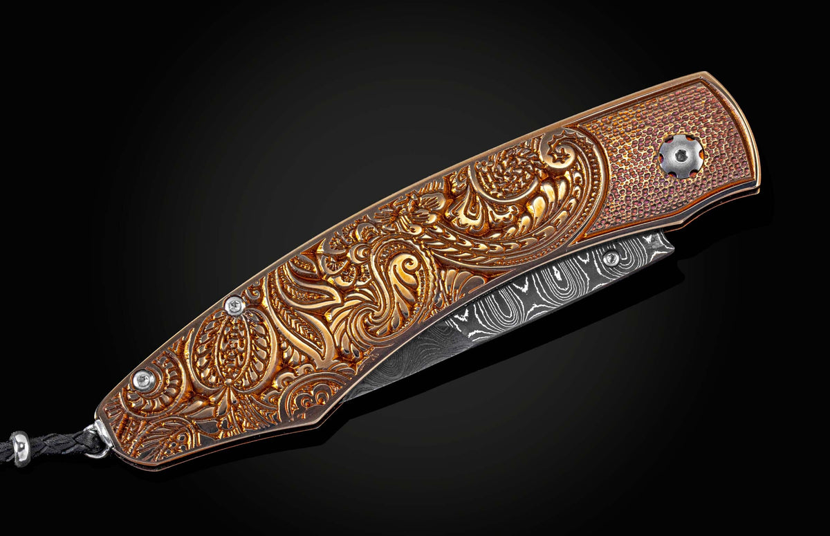 William Henry KNIVES B12 Paisley Bronze