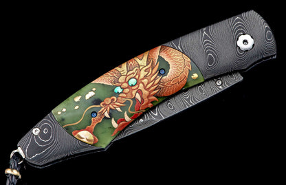 William Henry KNIVES B12 Red & Blue Dragons