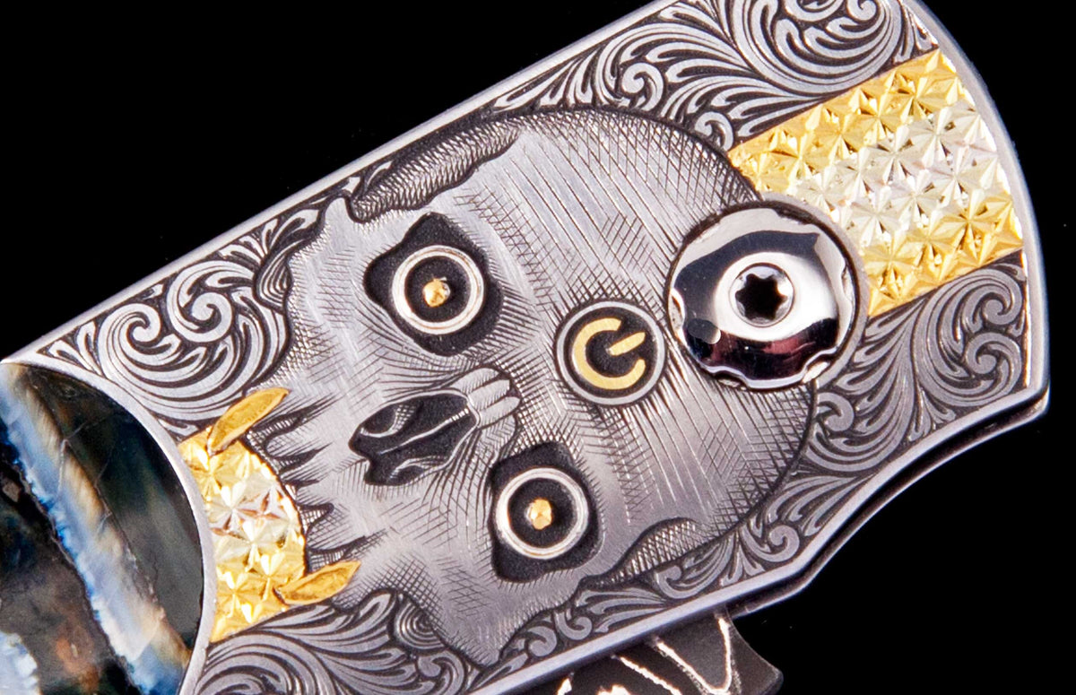 William Henry KNIVES B12 Skull Parke