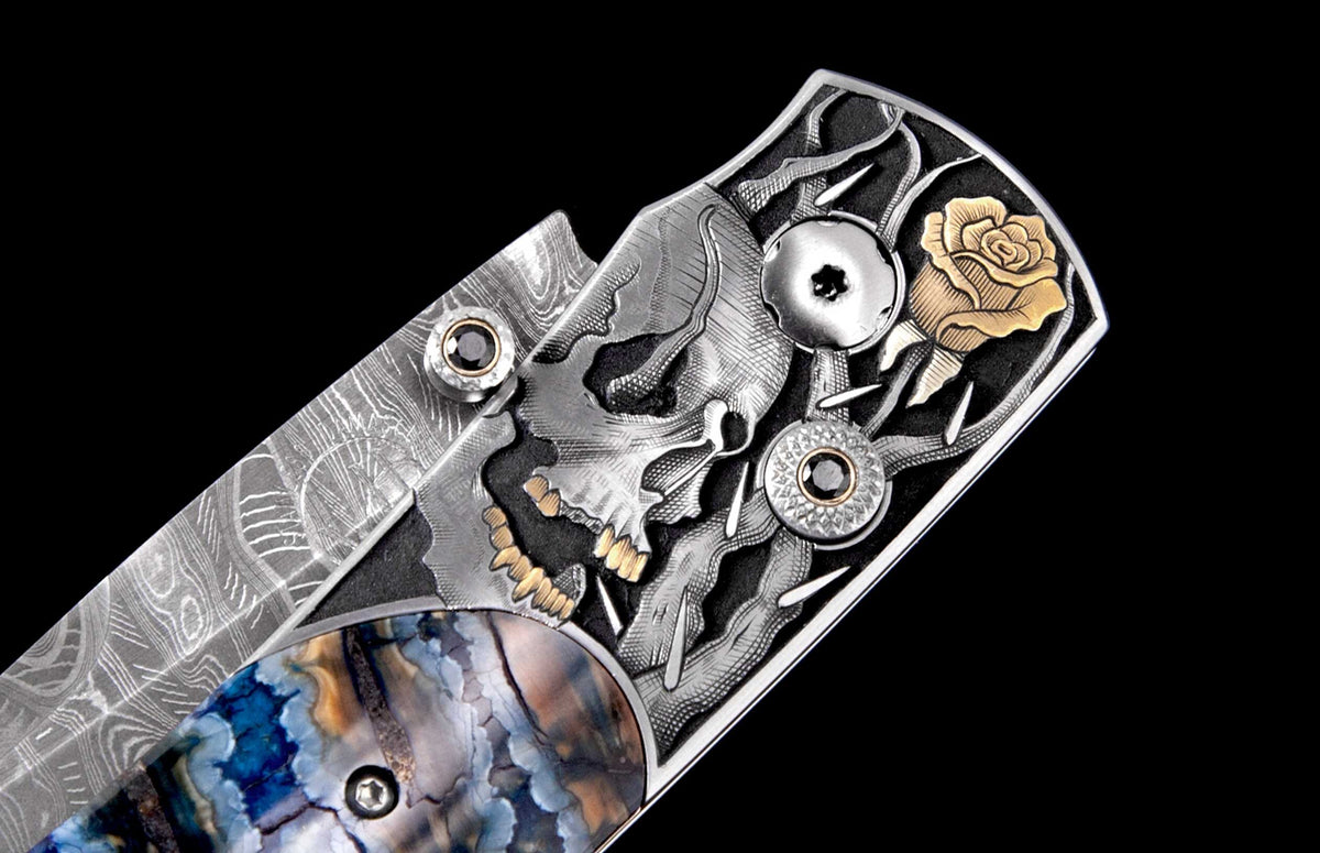 William Henry KNIVES B12 Skull Briar