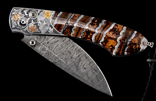 William Henry KNIVES B12 Skull & Roses