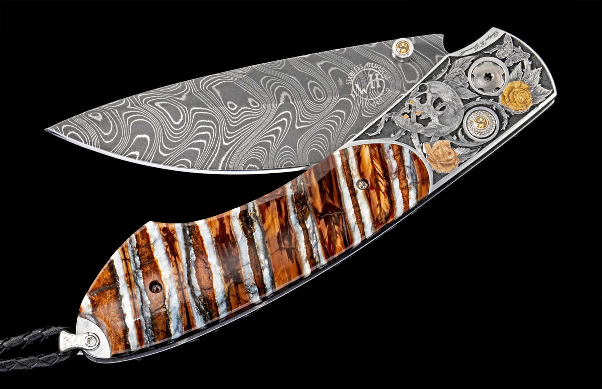 William Henry KNIVES B12 Skull & Roses II