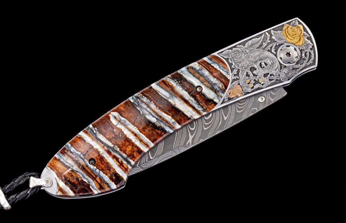 William Henry KNIVES B12 Skull & Roses II