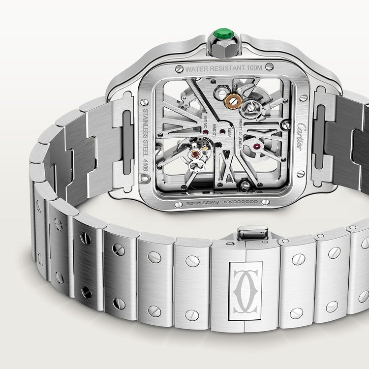 Cartier Santos de Cartier skeleton watch WHSA0028