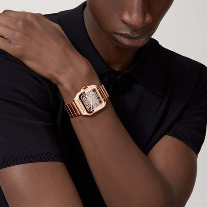 Cartier Santos de Cartier skeleton watch WHSA0016