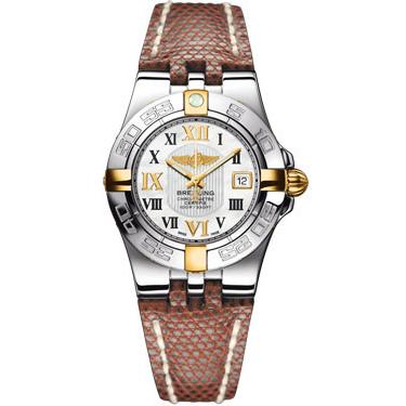 Breitling Galactic 30 Two-Tone B71340L2/A688-lizard-brown-deployant