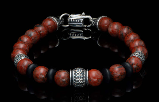 William Henry JEWELRY Newport - Red Jasper BB49 RSJ