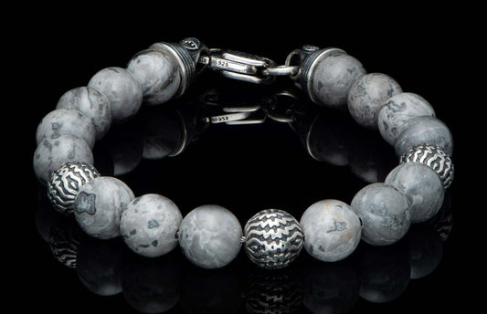 William Henry JEWELRY Seaside - Silver Agate BB50 SLA