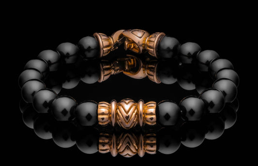 William Henry JEWELRY Black Onyx Pilas BB63 BO RG