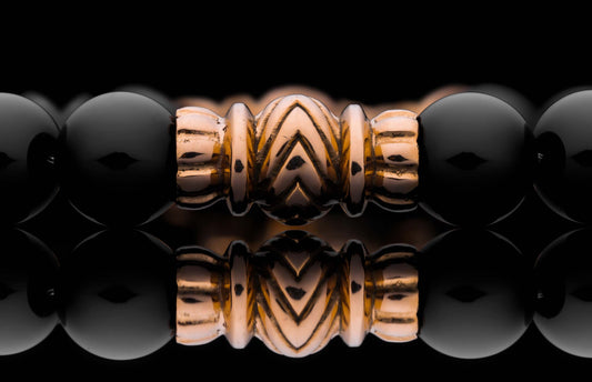 William Henry JEWELRY Black Onyx Pilas BB63 BO RG