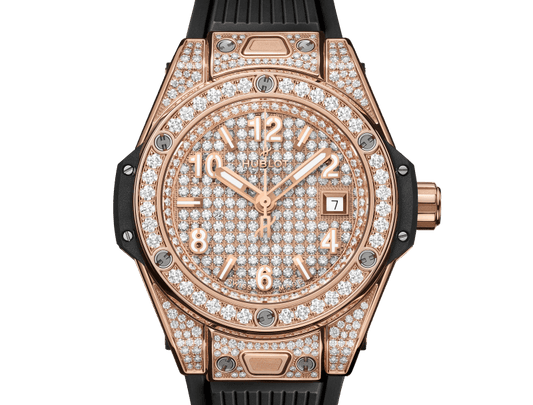 Hublot Big Bang One Click King Gold Full Pavé 33 mm 485.OX.9000.RX.1604
