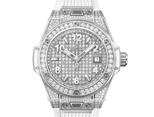 Hublot Big Bang One Click Steel White Full Pavé 33 mm 485.SE.9000.RW.1604