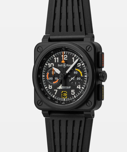 Bell & Ross Montre BR-03 Chrono Display Rafale Solo Display BR0394-RSD-CE/SRB