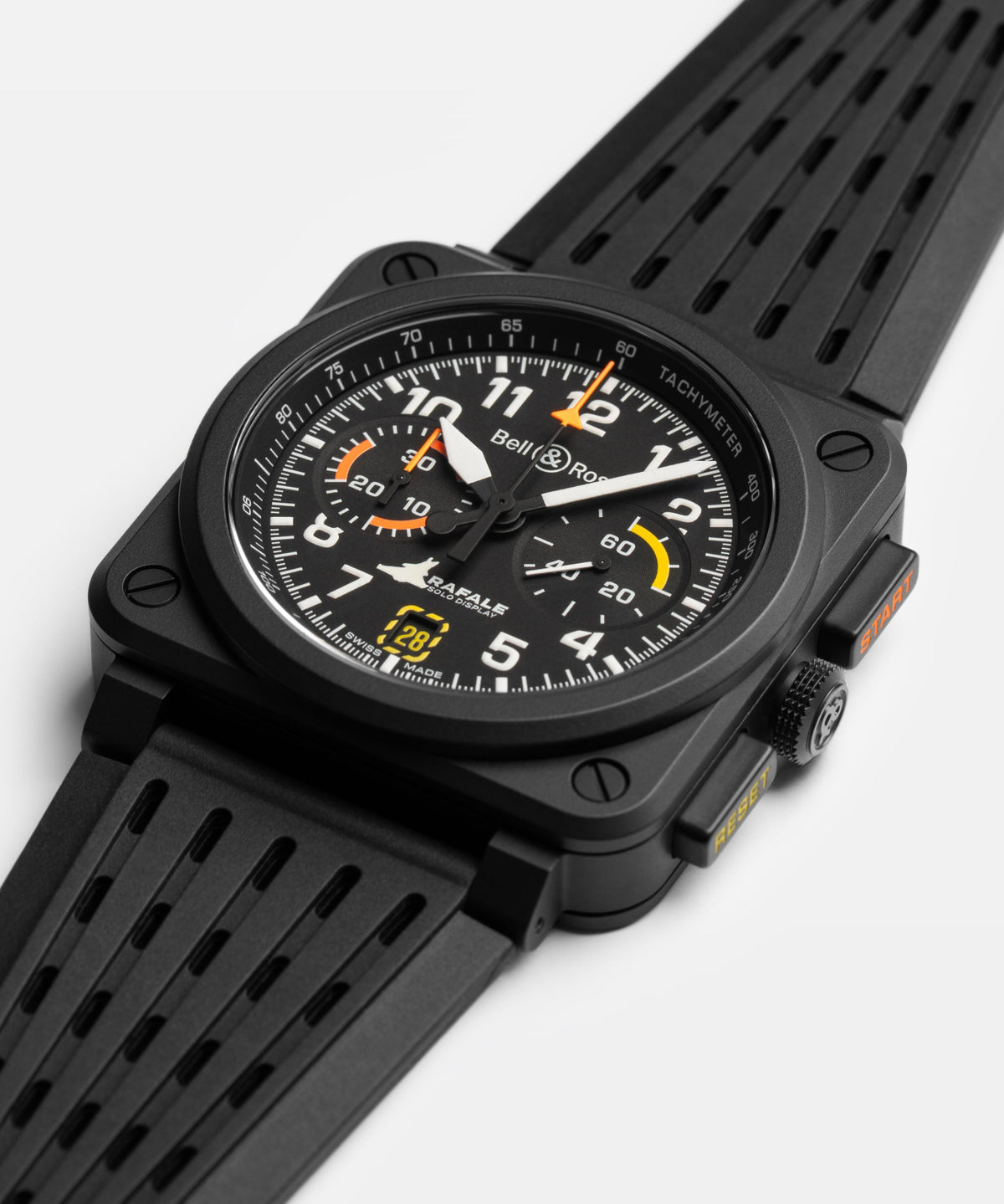 Bell & Ross Montre BR-03 Chrono Display Rafale Solo Display BR0394-RSD-CE/SRB