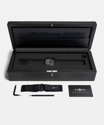 Bell & Ross Montre BR-03 Chrono Display Rafale Solo Display BR0394-RSD-CE/SRB