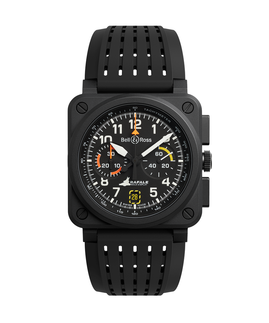 Bell & Ross Montre BR-03 Chrono Display Rafale Solo Display BR0394-RSD-CE/SRB